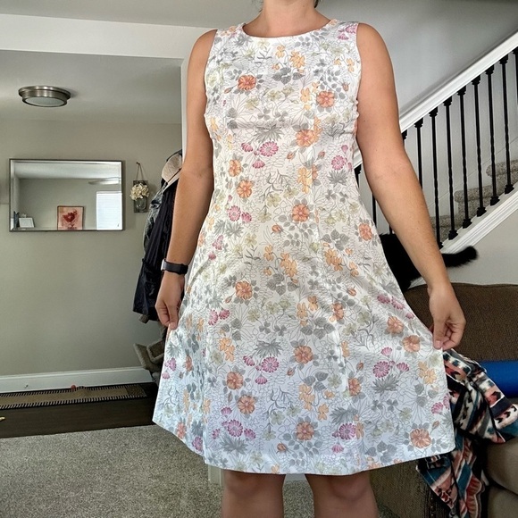 🦋 John Abbott Vintage 1960’s sleeveless floral mini dress Large - Picture 8 of 8